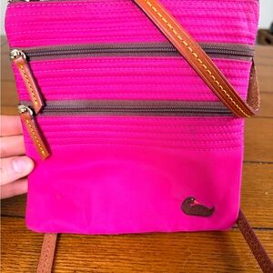 Vibrant Pink Dooney & Bourke Crossbody Bag